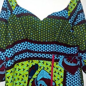 PLUS SIZE HAND MADE AFRICAN DRESS “ ONE OF A KIND”
